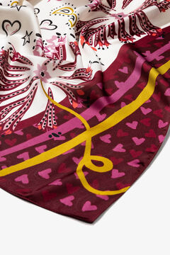 Vilanova Pa&ntilde;uelo Estampado Corazones