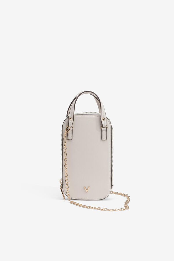 Vilanova Phone bag with chain strap nude