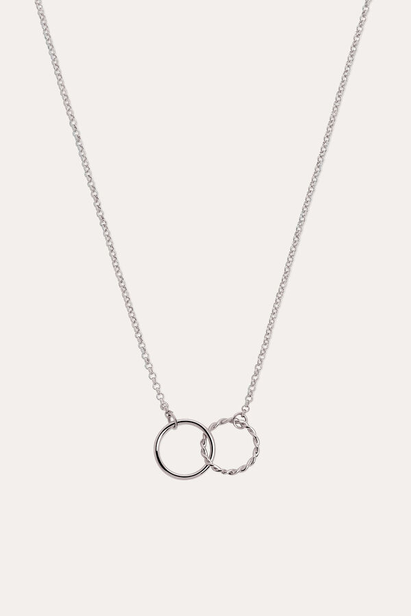 Womensecret Circles Twist necklace gris