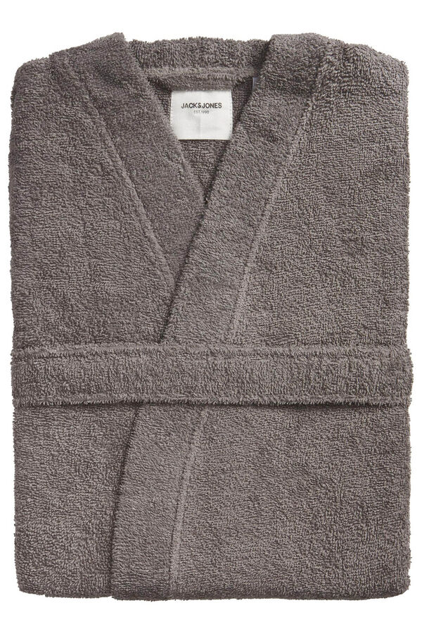 Jack & Jones Albornoz de algod&oacute;n gris