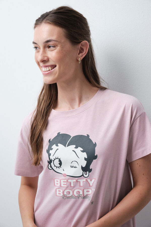 Women'secret Roze kratka spavaćica Betty Boop Roze