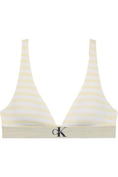 Calvin Klein Soutien triangular &agrave;s riscas