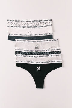 Women'secret Pakovanje od 7 brazilskih gaćica od pamuka sa Snoopy printom Print