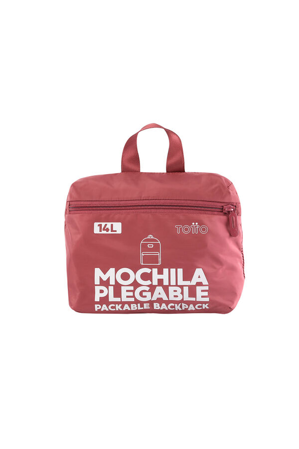 Totto Mochila plegable Xingu - Deco Rose rosa