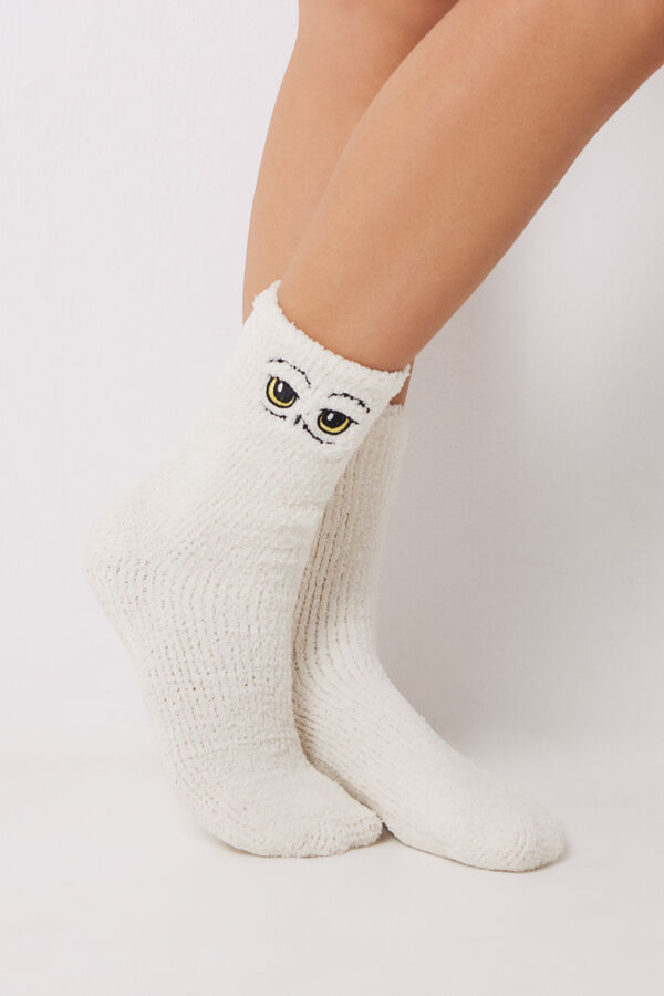 Women'secret Bele čarape od trikoa Hedviga   Bela