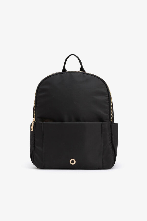 Vilanova Mochila de Nailon Acolchada negro