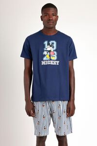 Admas Pijama corto rayas Mickey Mouse