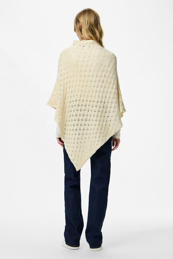 Pieces Poncho de ganchillo blanco