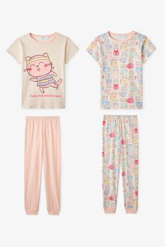 Penti Pack 2 pijamas infantis gatos