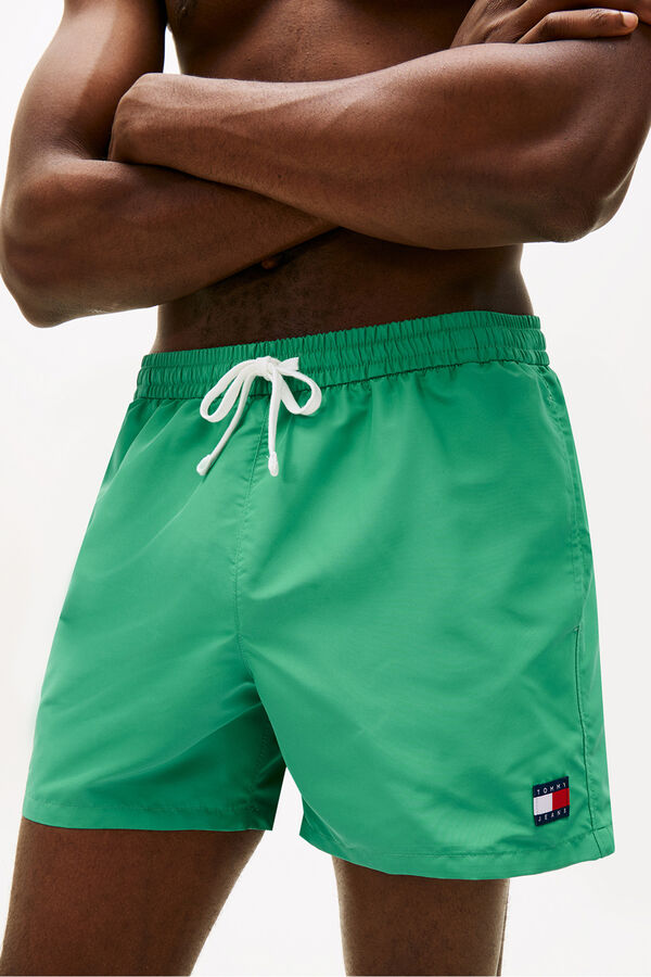 Tommy Hilfiger Ba&ntilde;ador hombre con bandera bordada verde