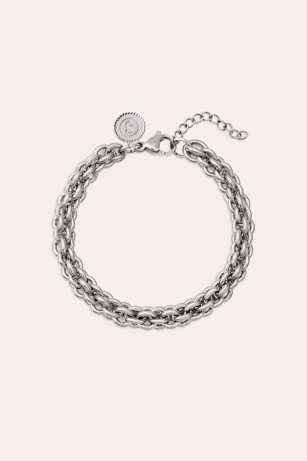 Singularu Big Rope Steel Bracelet gris