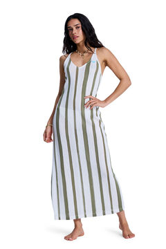 Roxy Vestido tirantes largo rayas playa 