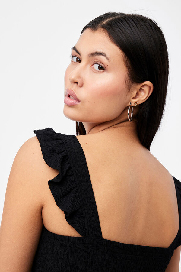 Pieces Vestido midi negro