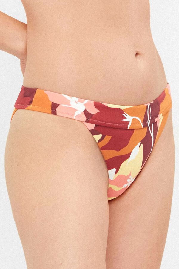 Gisela Braga bikini cl&aacute;sica print retro geom&eacute;trico blanco