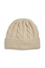 Pieces Knit beanie hat grey