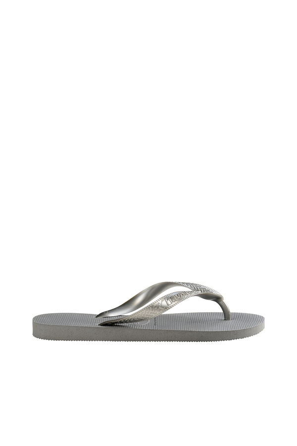 Havaianas Chinelos Hav. Top cinza com al&ccedil;as cinzento