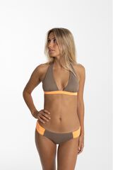 Cotton Sail Braga bikini bandas laterales bicolor nude