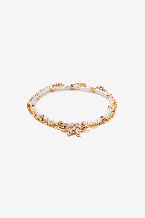 Vilanova Pack of 3 Starfish Bracelets yellow