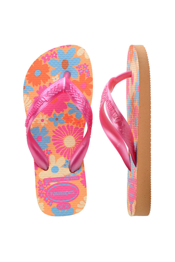 Havaianas Flip-Flops Hav. Kinder Orange Blumen Rot