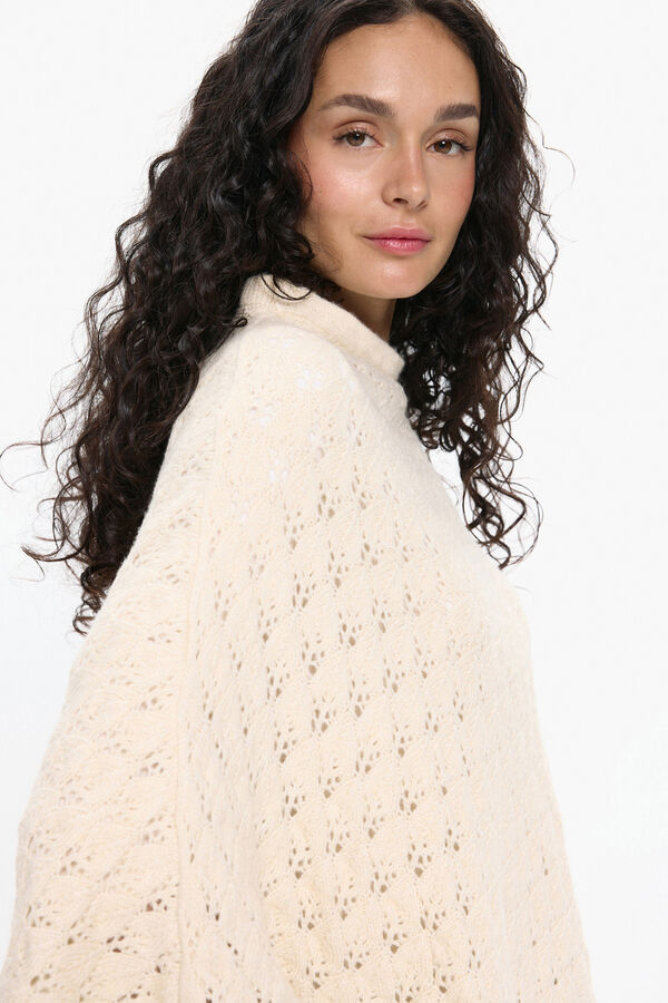 Pieces Poncho de ganchillo gris
