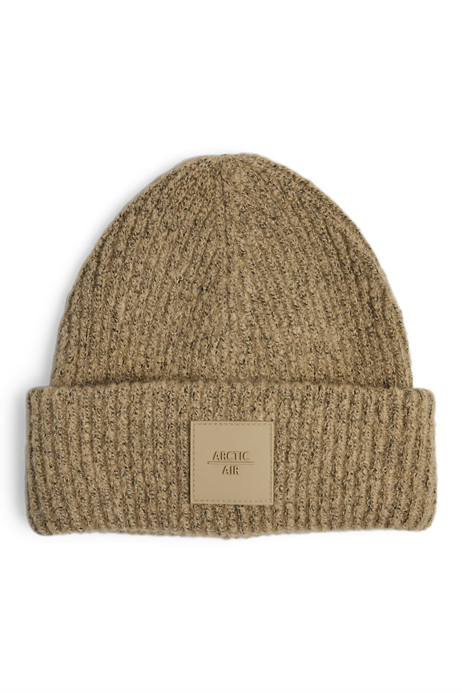 Gorro de punto con parche