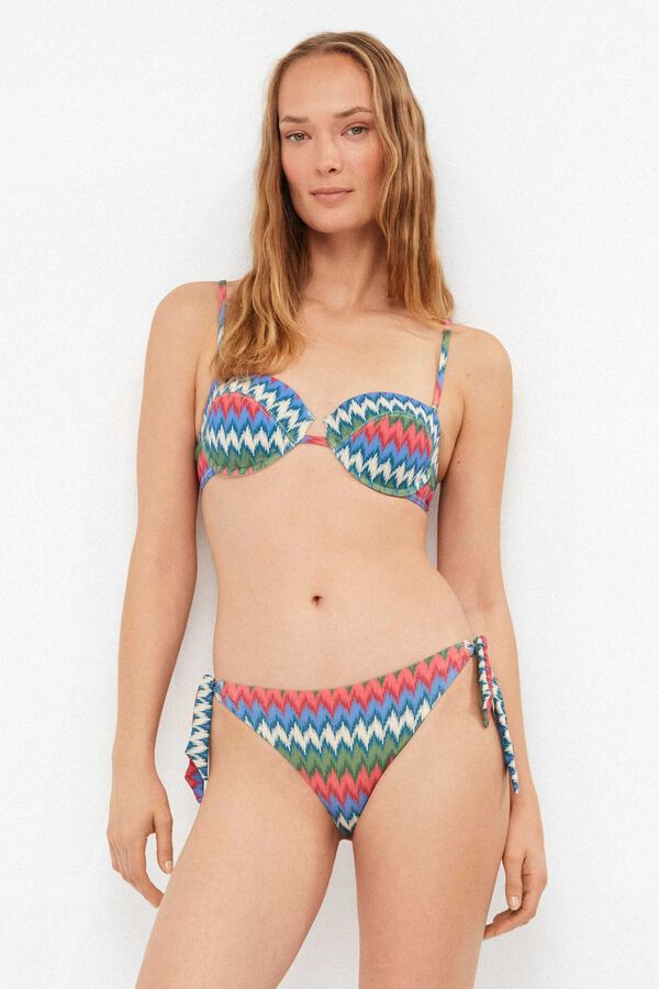 Gisela Braga bikini ajustable en laterales blanco