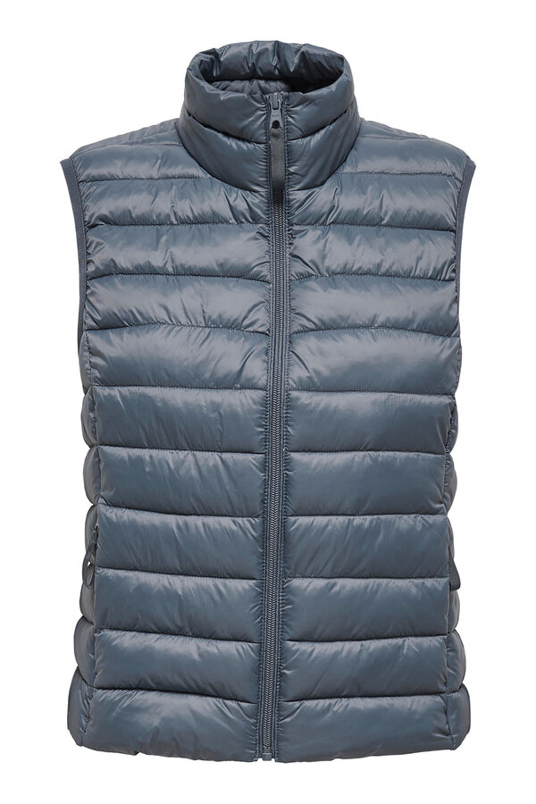 Only Play Chaleco plumas ligero gris