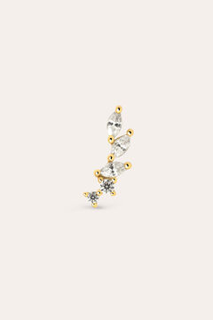 Singularu Pendiente Suelto Angel Plata Ba&ntilde;o Oro amarillo