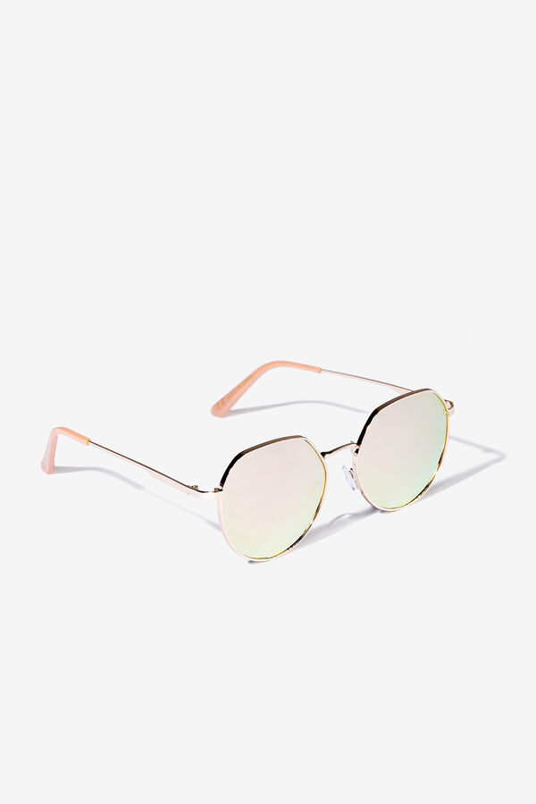 Vilanova Round mirrored sunglasses pink