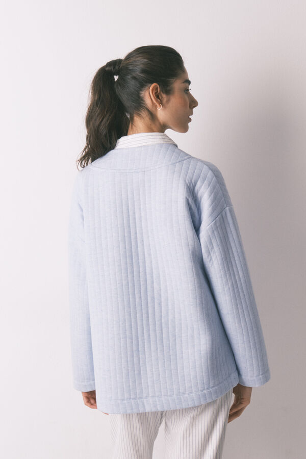 Women'secret Plav &scaron;tepani kratak kućni ogrtač Print