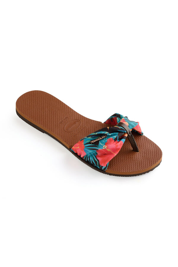 Havaianas You St Tropez flip-flops with fabric strap nude