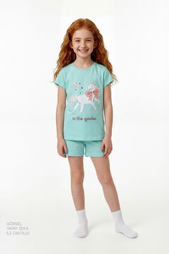 Penti Pack 2 pijamas curtos infantis unic&oacute;rnio