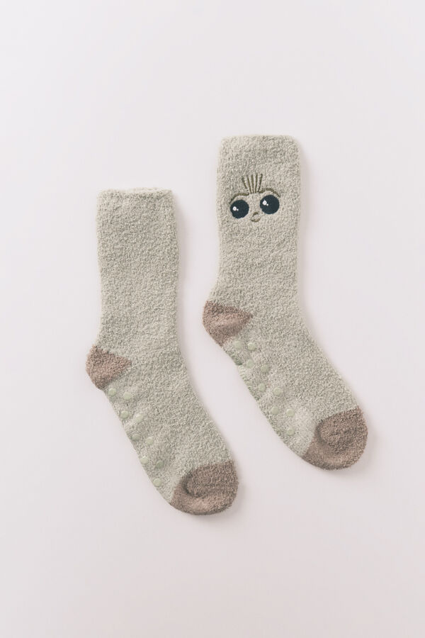 Women'secret Duge čarape sa raznobojni Grogu bojama Print