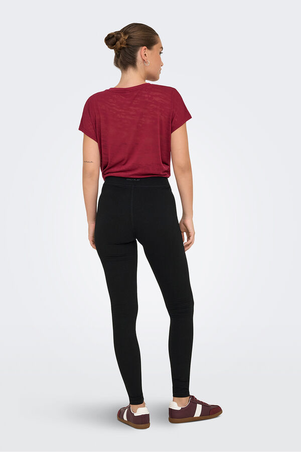 Only Play Legging largo el&aacute;stico negro
