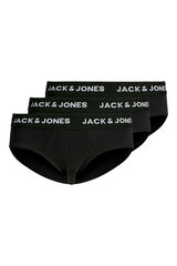 Jack & Jones Pack 3 slips de algod&oacute;n negro