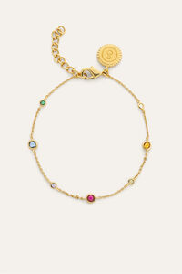 Singularu Pulsera New Orbit Multicolor Ba&ntilde;o Oro