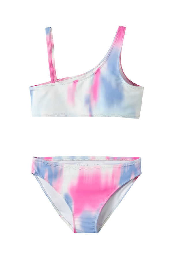Name it Biqu&iacute;ni tie dye assim&eacute;trico de menina rosa