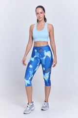 Only Play Leggin capri tiro alto B-Dry azul
