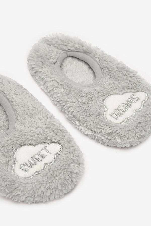 Penti Zapatillas de casa tipo calcet&iacute;n gris