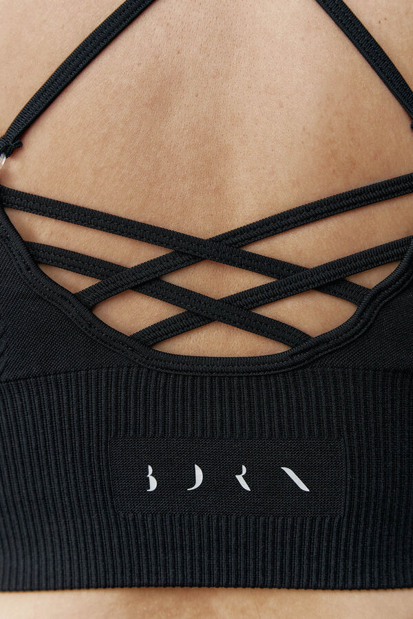 Born Living Yoga Sujetador top deportivo India negro&nbsp; negro