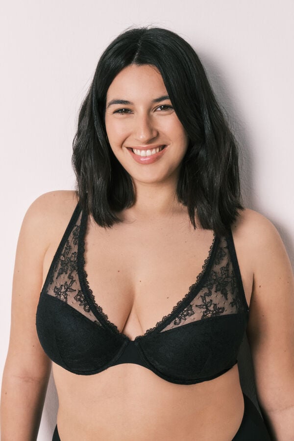 Women'secret Soutien halter em renda preto INTUITIVE preto