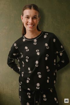 Women'secret Duga pamučna pidžama Snoopy Halloween