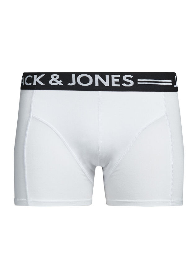 Jack & Jones Contrast logo boxer feh&eacute;r