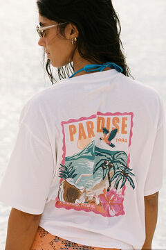 Women'secret T-shirt oversize em algod&atilde;o branca