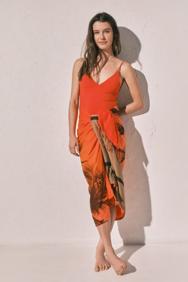 Women'secret Pe&scaron;kir-marama za plažu sa ombre printom Print