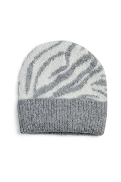 Pieces Gorro punto animal print cebra