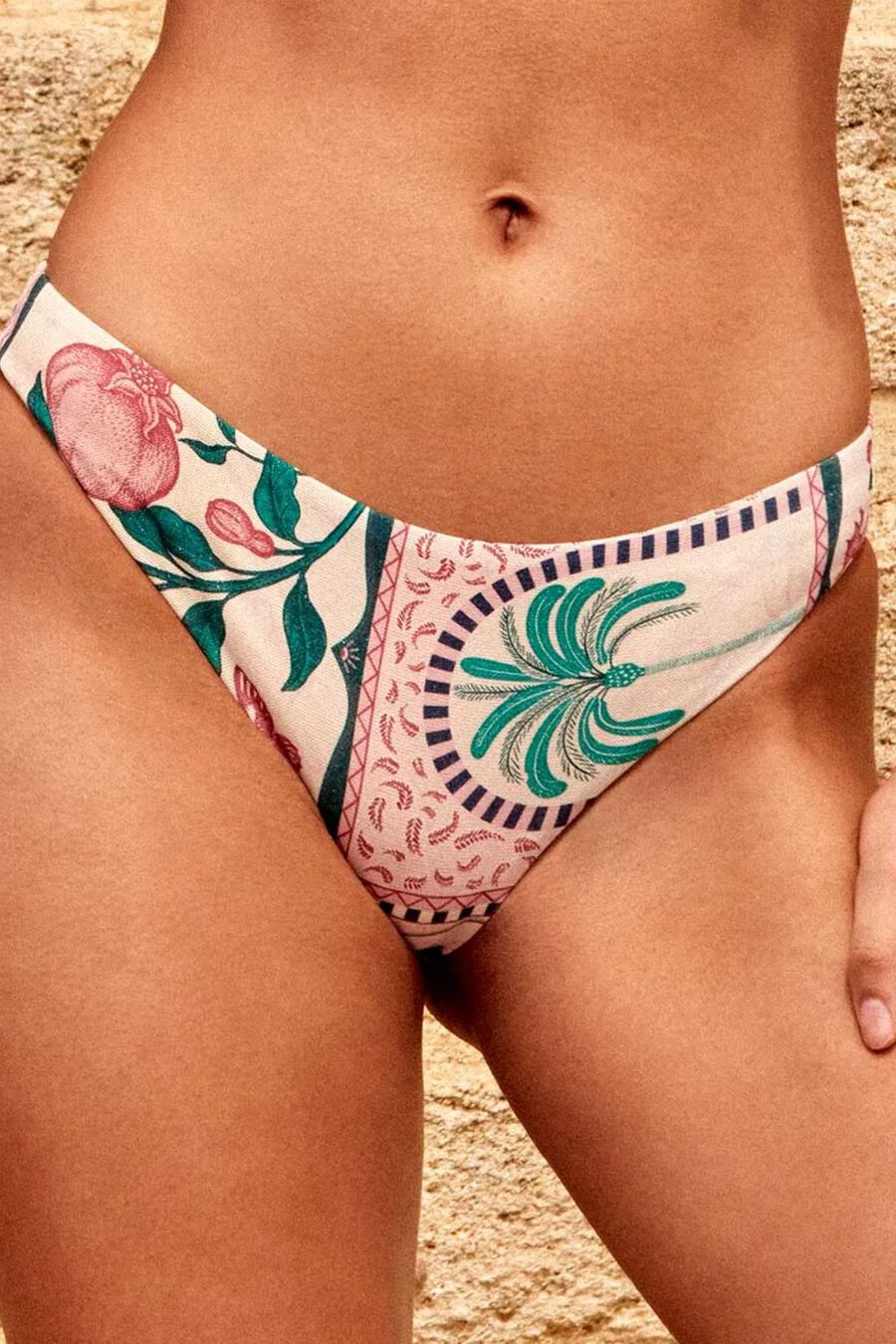 Braga bikini print mosaico tropical