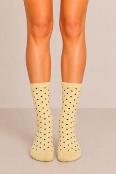 Pieces Meia estampada lurex