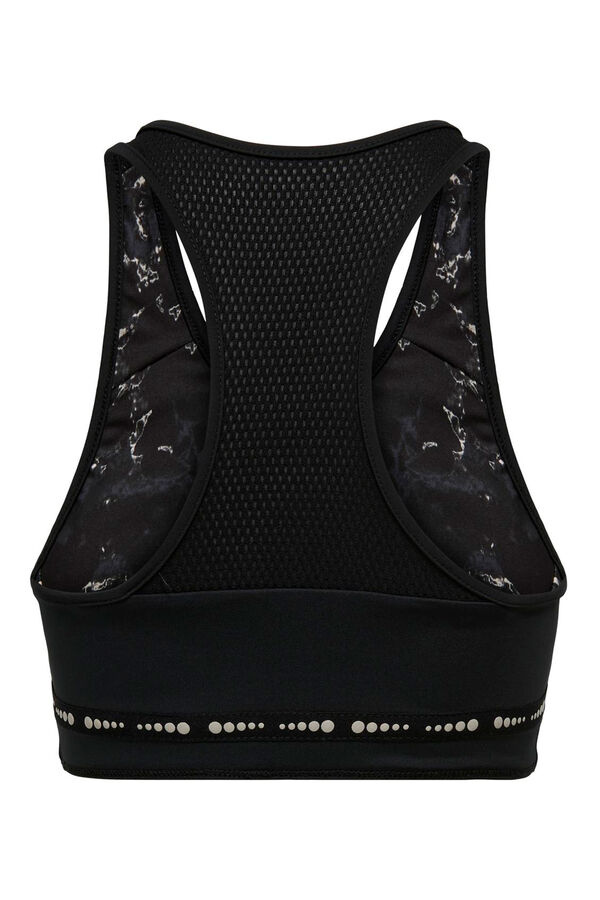 Only Play Black/ print reversible Sports Bra Crna