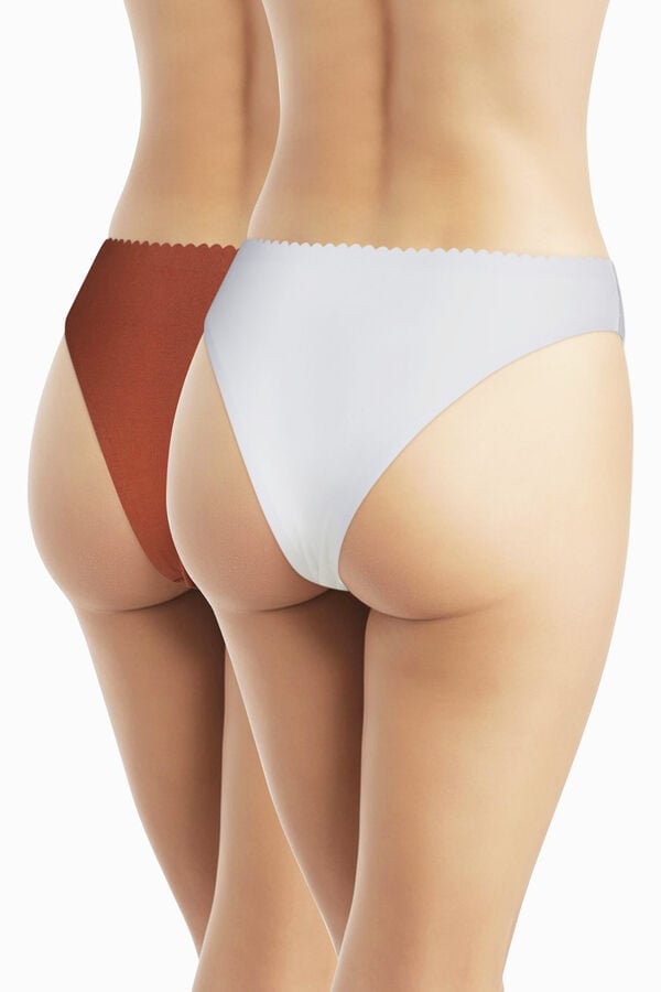 DIM Pack de 2 tangas sin costuras estampado